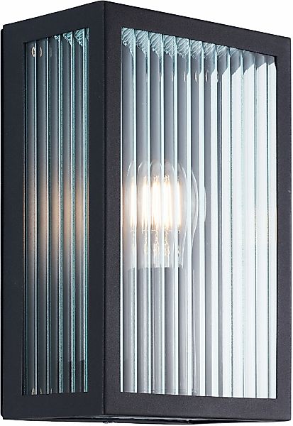 OTTO home Außen-Wandleuchte "Gerrin - Außenleuchte" E27 1 Stk. Riffelglas, günstig online kaufen