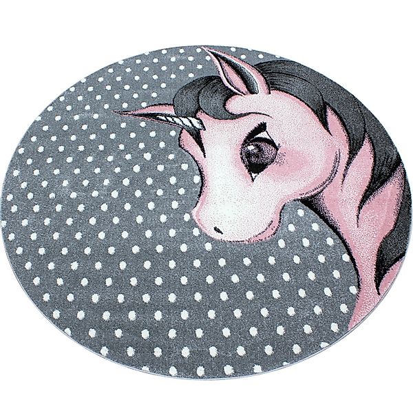 Ayyildiz Kinderteppich Kids 590 Pink 120 cm Rund günstig online kaufen