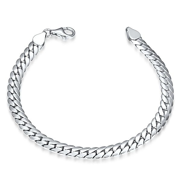 Materia Armband Herren Silber Panzerarmband 6mm günstig online kaufen