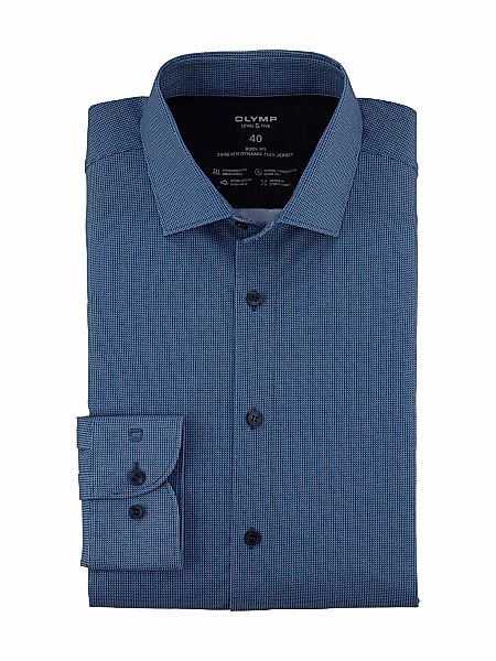 OLYMP Businesshemd "24/7 - Level 5 - Jersey", fein gemustert günstig online kaufen