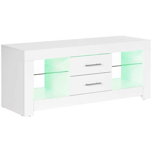HOMCOM TV-Schrank 55" mit LED-Lichtern in 12 Farben und Fernbedienung, Wohn günstig online kaufen