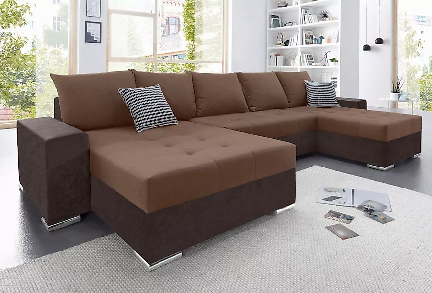 COLLECTION AB Wohnlandschaft "XXL-Josy U-Form, Breite 333 cm, mit 2 Recamie günstig online kaufen