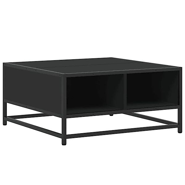 vidaXL Couchtisch Schwarz 60,5x60,5x30 cm Holzwerkstoff und Metall 848764 günstig online kaufen