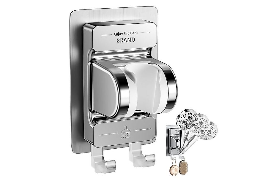 Bundviel Handbrause 2 er-Pack Duschhalterung Ohne Bohren Handbrause Halteru günstig online kaufen
