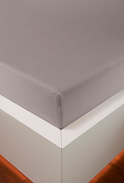 Eberle Spannbettlaken Spannbetttuch Edel-Jersey Elasthan, Jersey, günstig online kaufen