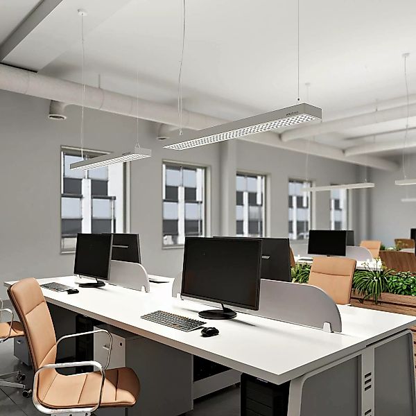 Arcchio Susi LED-Office-Pendellampe, DALI, silber günstig online kaufen