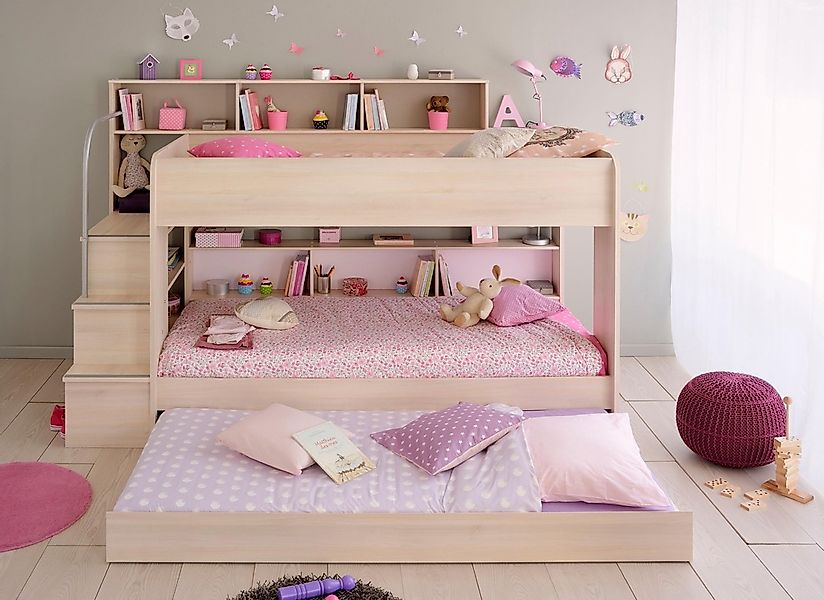 Parisot Jugendzimmer-Set "Bibop", (Set, 2 tlg., Etagenbett, Schrank) günstig online kaufen