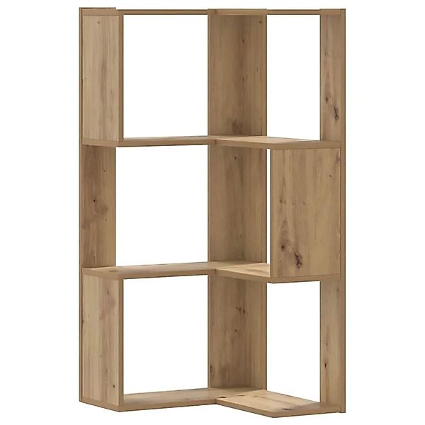 vidaXL Eck-Bücherregal 3 Böden Artisan-Eiche 50x50x102cm Holzwerkstoff 8525 günstig online kaufen
