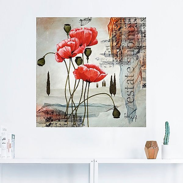 Artland Wandbild »Klatschmohn«, Blumen, (1 St.), als Leinwandbild, Poster, günstig online kaufen
