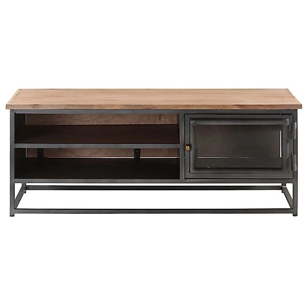 vidaXL Couchtisch Grau 90x50x35 cm Massivholz Akazie günstig online kaufen