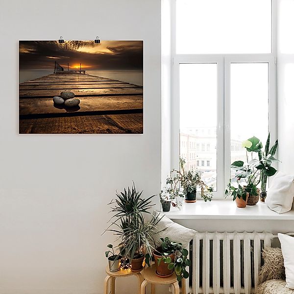 Artland Wandbild "Sonnenaufgang am Schwarzen Meer", Sonnenaufgang & -unterg günstig online kaufen