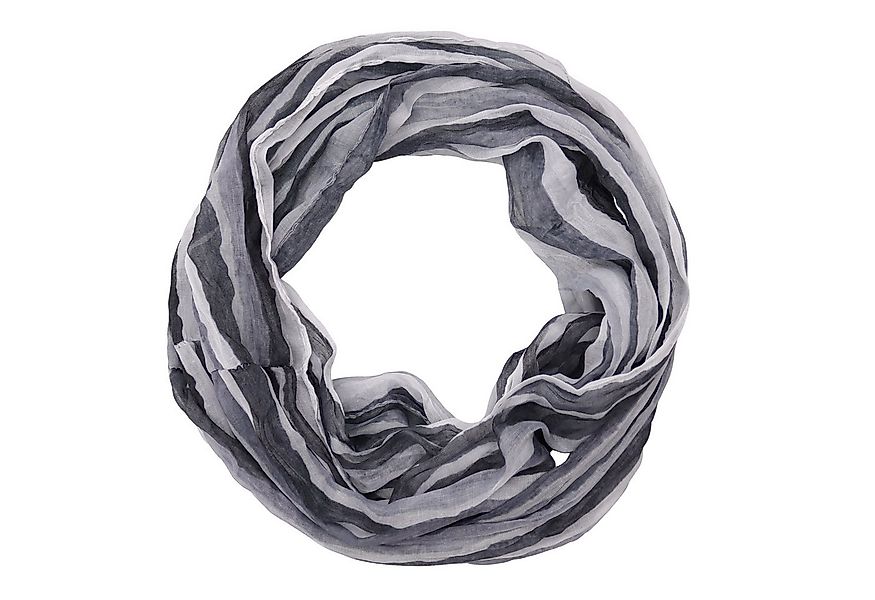 MIRROSI Loop Damen-Schal mit buntem Streifenmuster, weich, Schlauchschal, ( günstig online kaufen