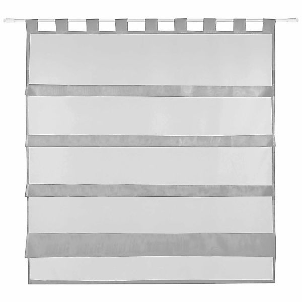 Bestlivings Sky Gardine Raffoptik Schlaufe 100 cm x 110 cm Grau günstig online kaufen