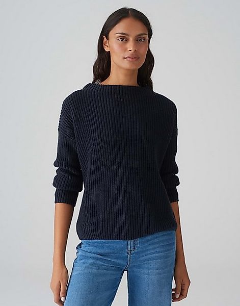 OPUS Strickpullover Strickpullover PARTO Regular aus Baumwolle günstig online kaufen
