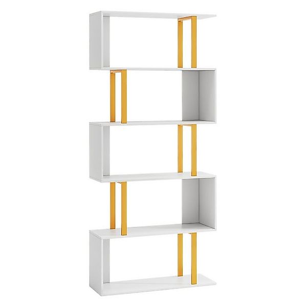 COSTWAY Bücherregal, Raumteiler mit 5 Ebenen, 70 x 24 x 157 cm günstig online kaufen