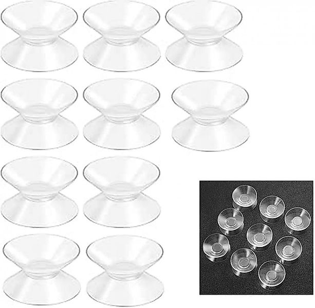 FELIXLEO Saugnapfträger Doppelseitige Saugnäpfe Klein Transparent Saugnäpfe günstig online kaufen