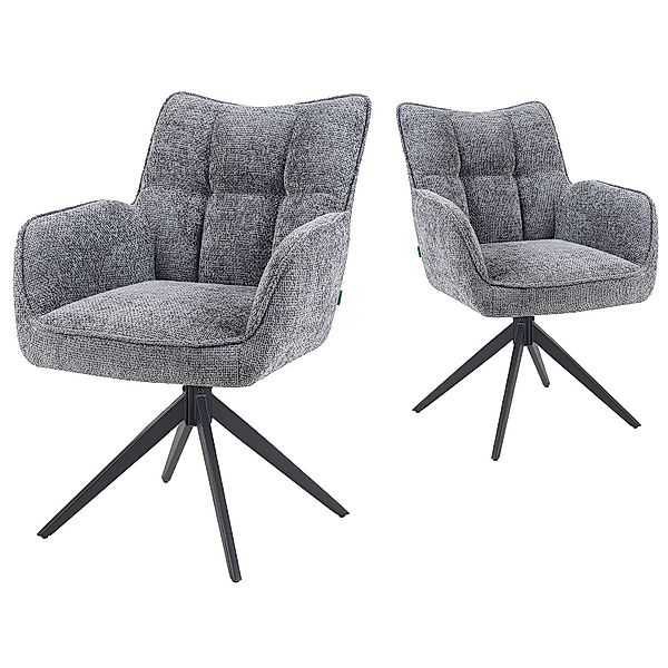 DUBI Möbel Polsterstuhl Mika-Enya 2er-Set, Federkern, günstig online kaufen