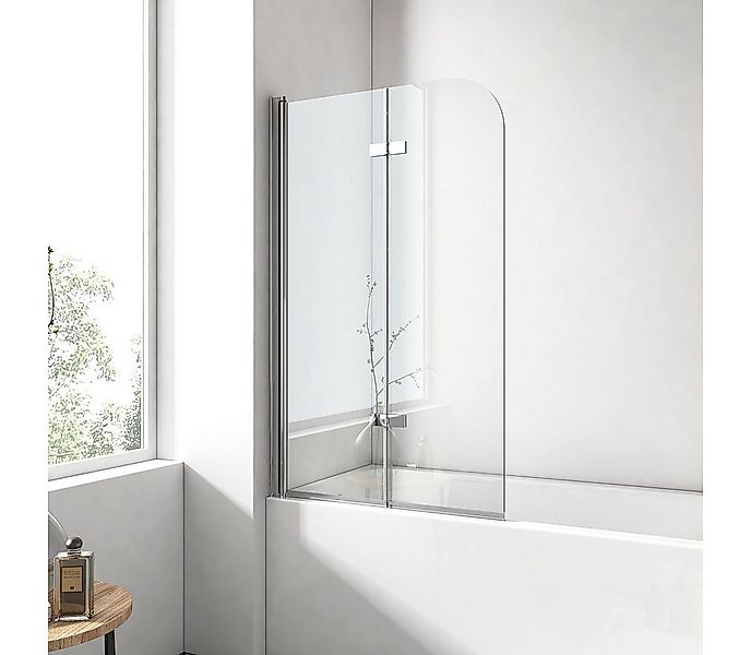 EMKE Badewannenaufsatz EMKE Duschwand für Badewanne,2-teilig Duschwand Falt günstig online kaufen