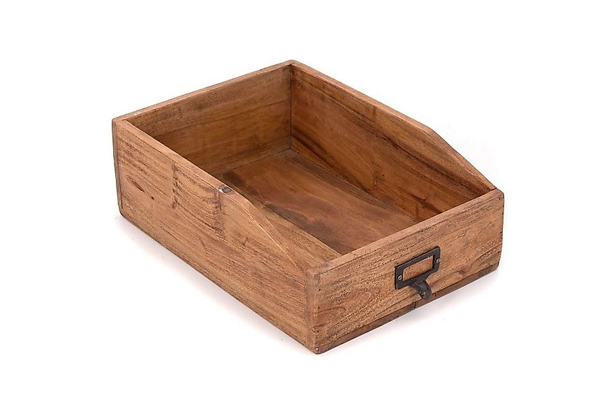 DESIGN DELIGHTS Aufbewahrungsbox DOKUMENTENABLAGE "CARTA", Altholz massiv, günstig online kaufen