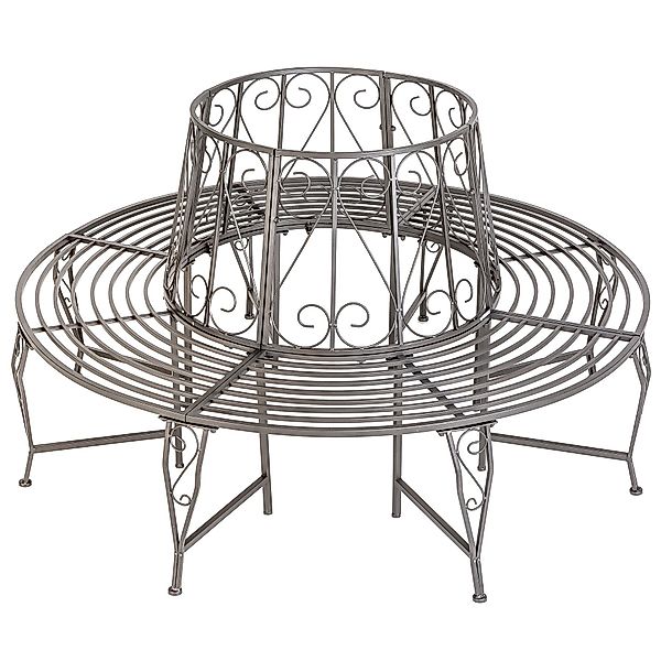 tectake Gartenbank Baumbank, im Antik-Stil, 360°, günstig online kaufen