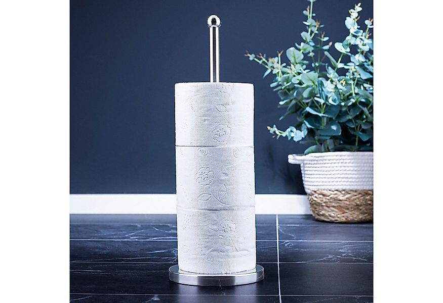Gravidus Toiletten-Ersatzrollenhalter Edelstahl WC Ersatzrollen-Ständer günstig online kaufen