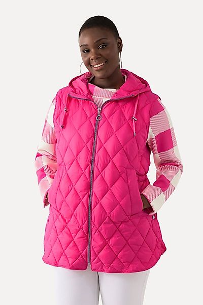 Ulla Popken Steppweste Steppweste Zipper Tunnelzug günstig online kaufen