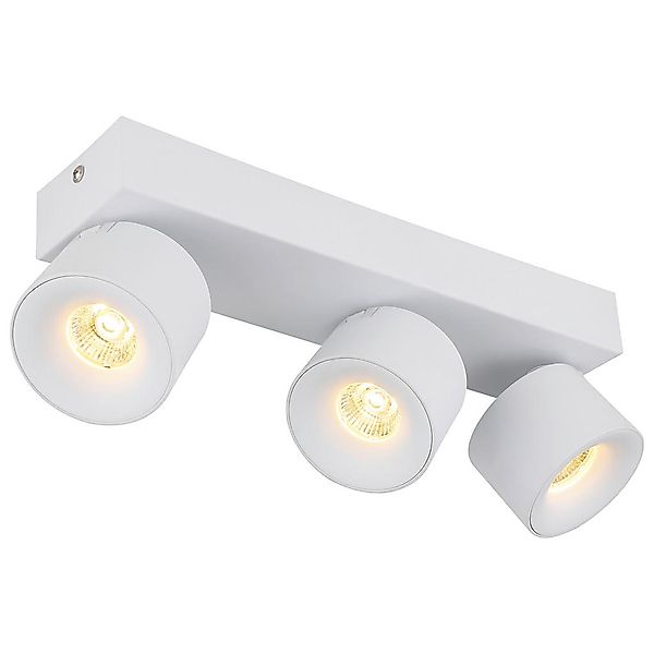 GLOBO LED-Spot weiß Aluminium Metall B/H/T: ca. 7,2x12x33 cm 3 Brennstellen günstig online kaufen