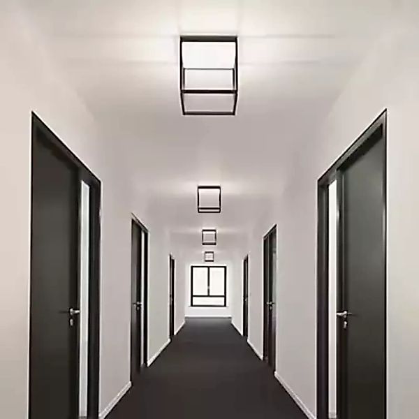 Serien Lighting Reflex² M Deckenleuchte LED, body schwarz/reflektor weiß gl günstig online kaufen