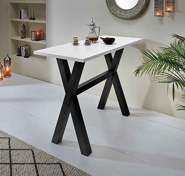 Mäusbacher Bartisch Gestell in X-Form (Breite 120, 140 oder 160 cm) günstig online kaufen