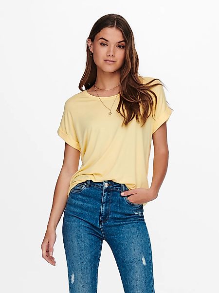 ONLY T-Shirt "ONLMOSTER S/S O-NECK TOP NOOS JRS", mit Aufschlag am Arm günstig online kaufen