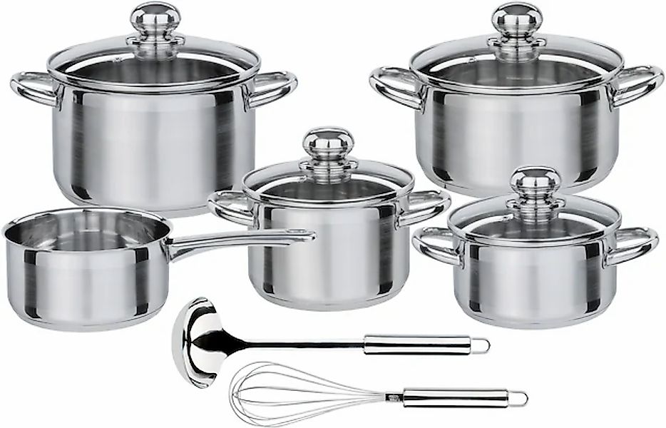 GSW Topf-Set »Silver Star« Edelstahl Set, Bratentopf Ø 16/20 cm, Fleischtop günstig online kaufen