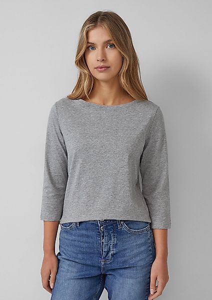 s.Oliver 3/4-Arm-Shirt T-Shirt T-Shirt aus Baumwolle günstig online kaufen