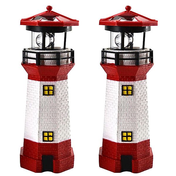 HAC24 LED Solarleuchte 2x Solar Leuchtturm günstig online kaufen