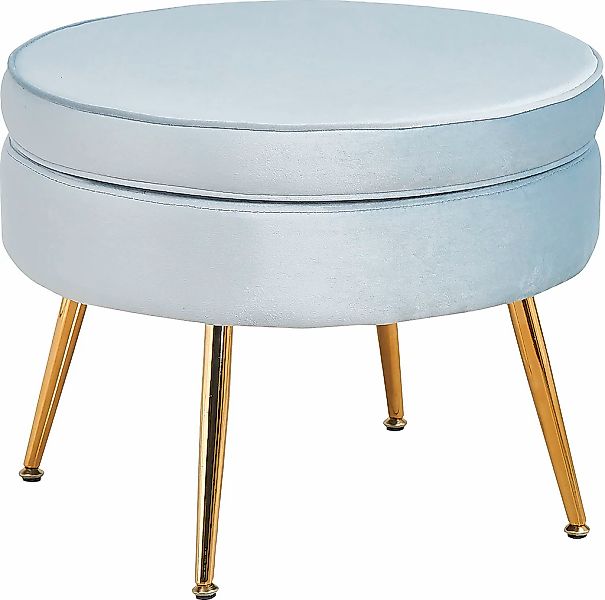SalesFever Polsterhocker "Calm Gepolsterter Hocker mit Charme", mit hohem S günstig online kaufen