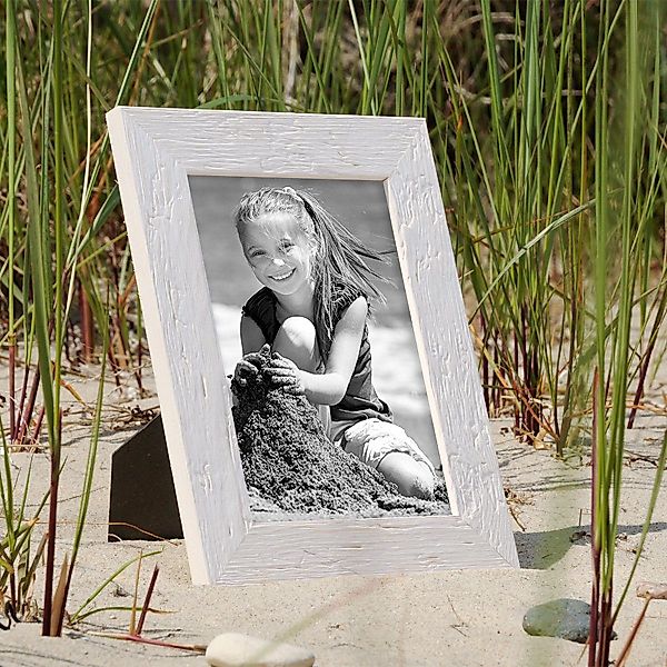 PHOTOLINI Bilderrahmen 3er Set Strandhaus Rustikal günstig online kaufen