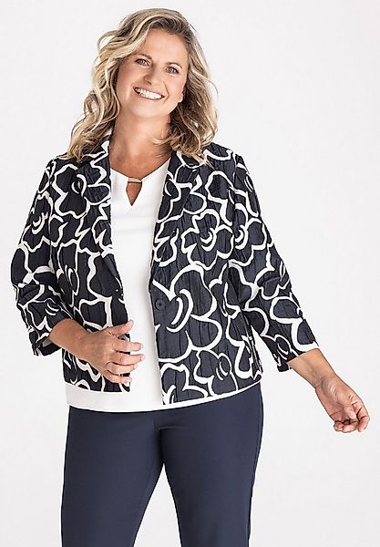 FRANK WALDER Kurzblazer mit großem Blumenprint günstig online kaufen