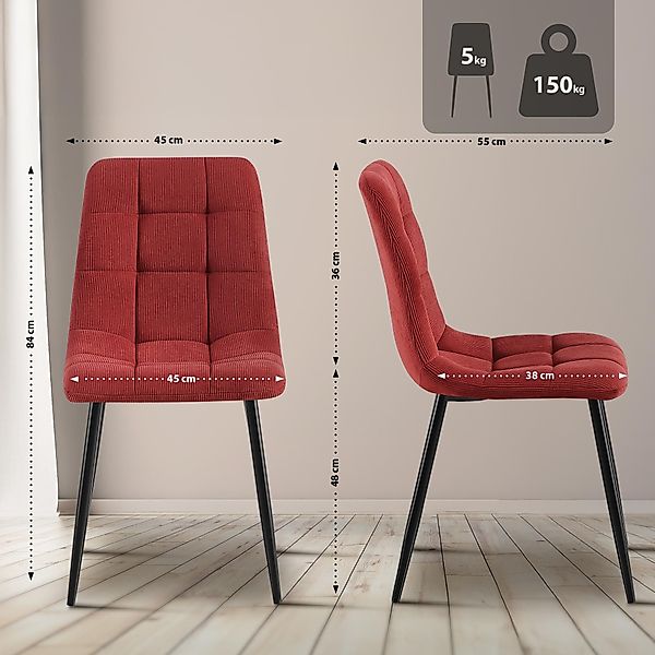 CLP Esszimmerstuhl Tilde (2er Set), mit günstig online kaufen