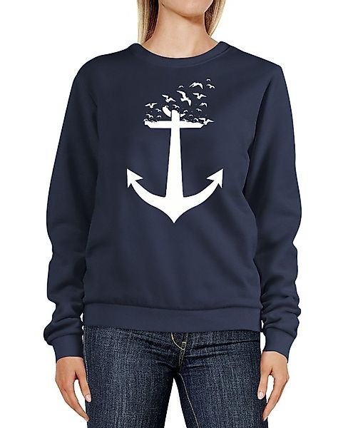Neverless Sweatshirt Sweatshirt Damen Print Aufdruck günstig online kaufen