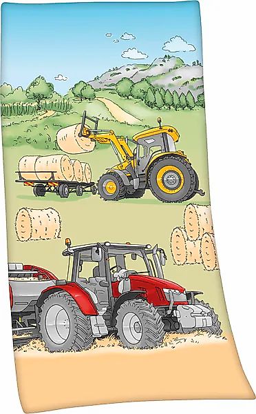 Herding Young Collection Badetuch »Traktor«, (1 St., Badetuch 75 x 150 cm), günstig online kaufen