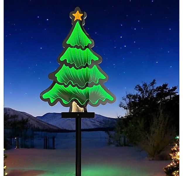 Star-Max LED Dekofigur 36350 LED-Tanne Weihnachtsbaum IP44 Infinity Effekt günstig online kaufen