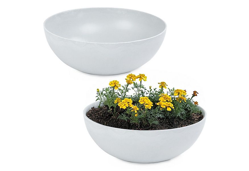 matches21 HOME & HOBBY Blumentopf Runde bauchige 20 cm Pflanzschale für dra günstig online kaufen