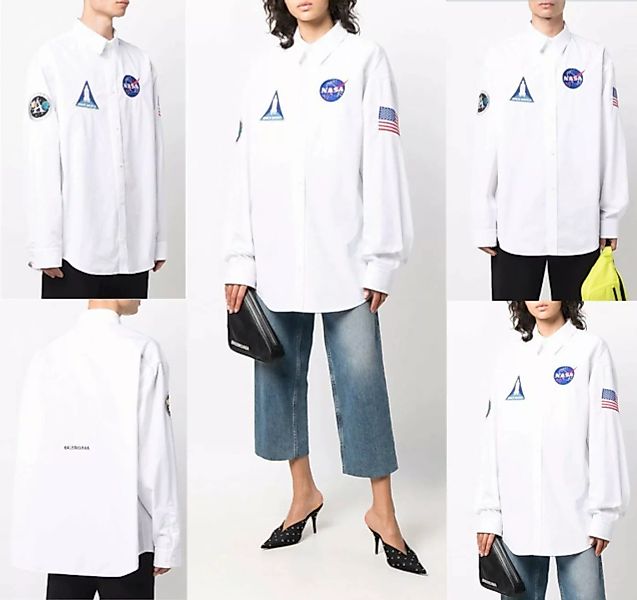 Balenciaga Langarmhemd BALENCIAGA SPACE SHUTTLE NASA Flag Station Unisex Bu günstig online kaufen