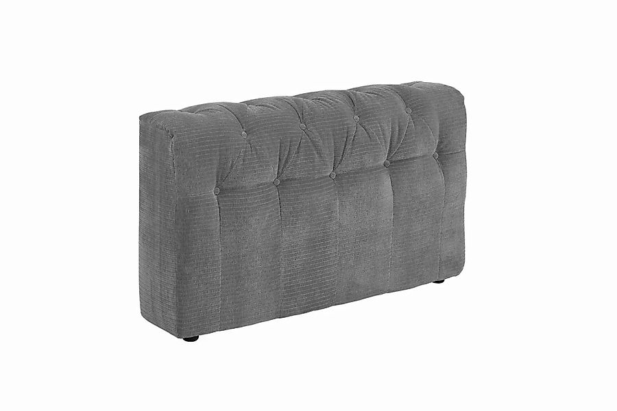 KAWOLA Sofa Seitenelement SEPHI groß Cord Vintage grau günstig online kaufen