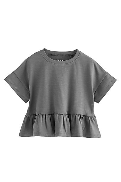 Next Schößchenshirt Kurzarmshirt mit Schößchen aus günstig online kaufen