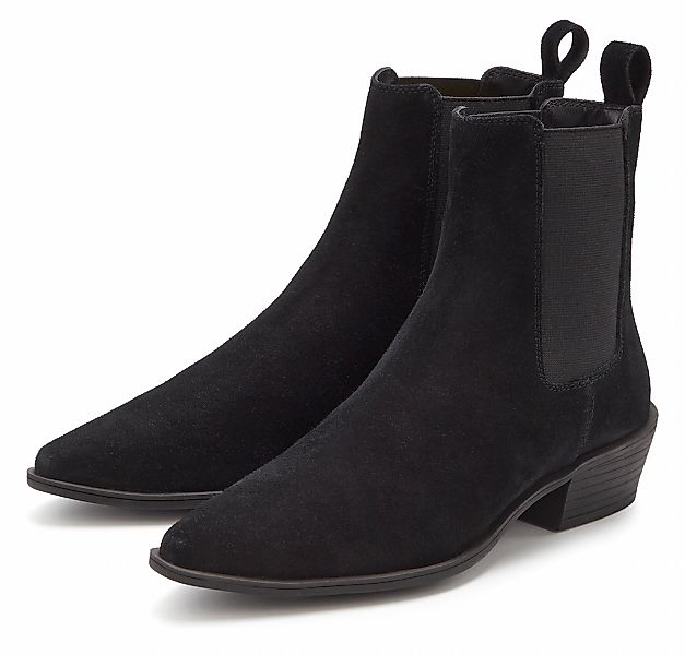 LASCANA Stiefelette "Stiefel," mit Blockabsatz, mit Stretcheinsatz, normale günstig online kaufen
