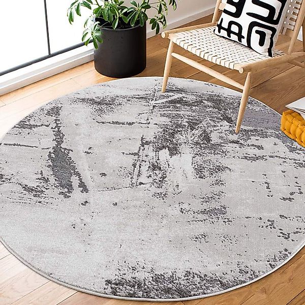 Carpet City Teppich "Chic" rund 11 mm Höhe Kurzflor, Vintage-Optik, Weicher günstig online kaufen