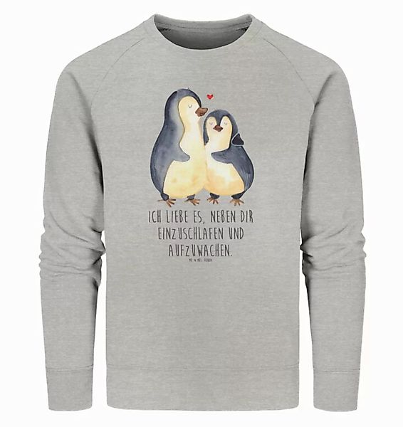 Mr. & Mrs. Panda Longpullover Größe S Pinguine Einschlafen - Heather Grey - günstig online kaufen