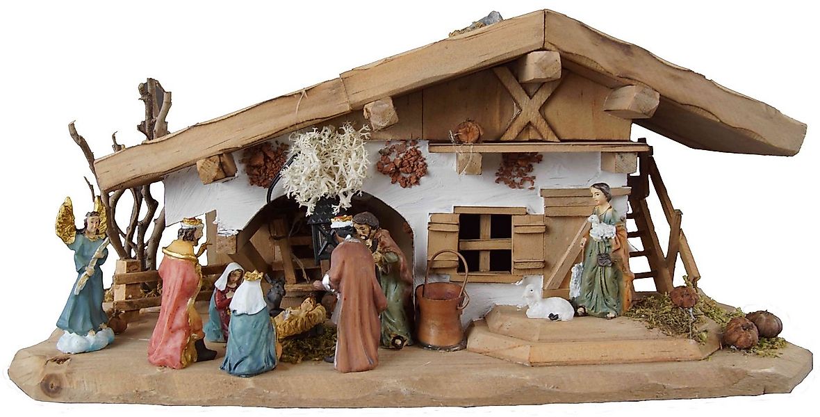 Krippenursel Krippe Weihnachtskrippe Schupf inkl. 11-tlg. Figurensatz K 111 günstig online kaufen