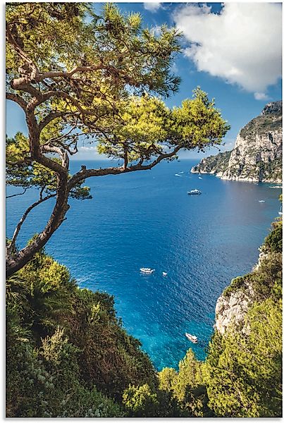 Artland Wandbild "Punta de Masullo, Insel Capri, Italien" Meer Bilder 1 Stk günstig online kaufen