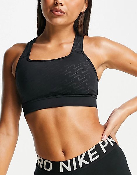 Nike Training – Icon Clash Dri-FIT – Sport-BH in Schwarz mit mittlerer Stüt günstig online kaufen